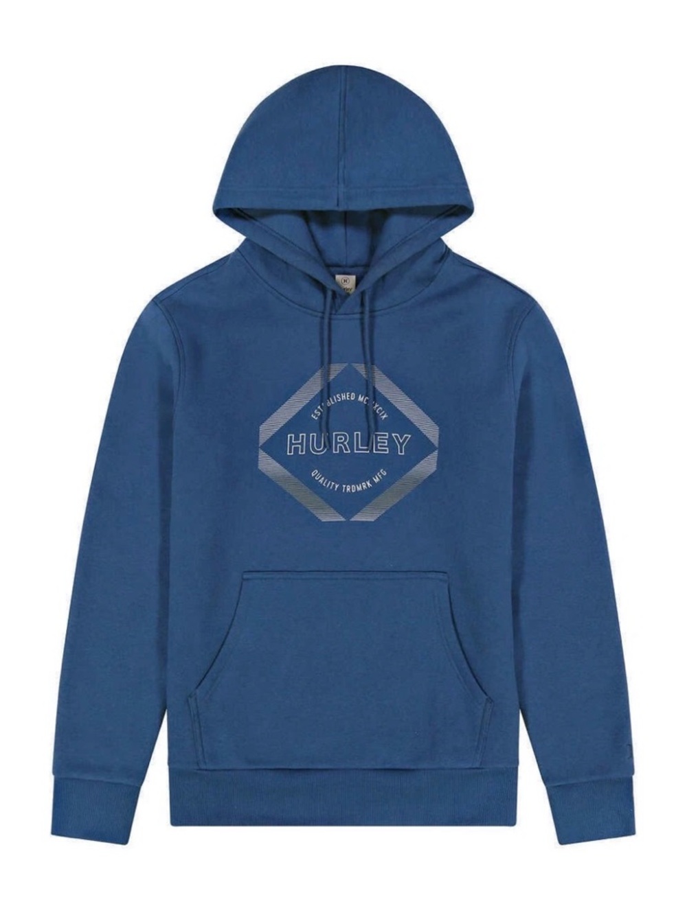 Hurley Blue Pullover Hoodie with Chest Logo